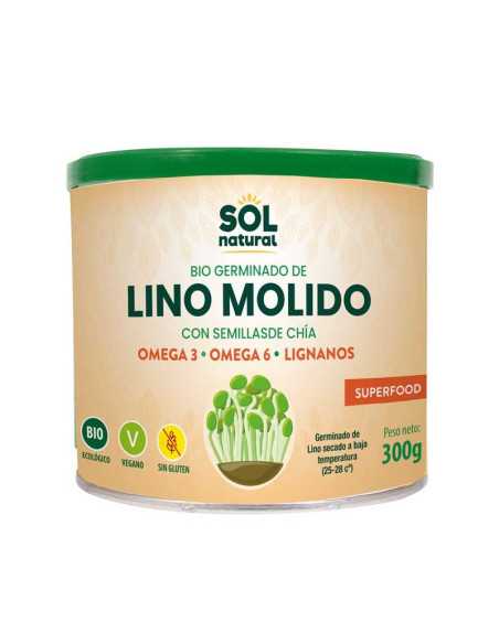 Germinado de lino molido con chia bio 300g Sol Natural Germinado de lino molido con chia bio 300g Sol Natural